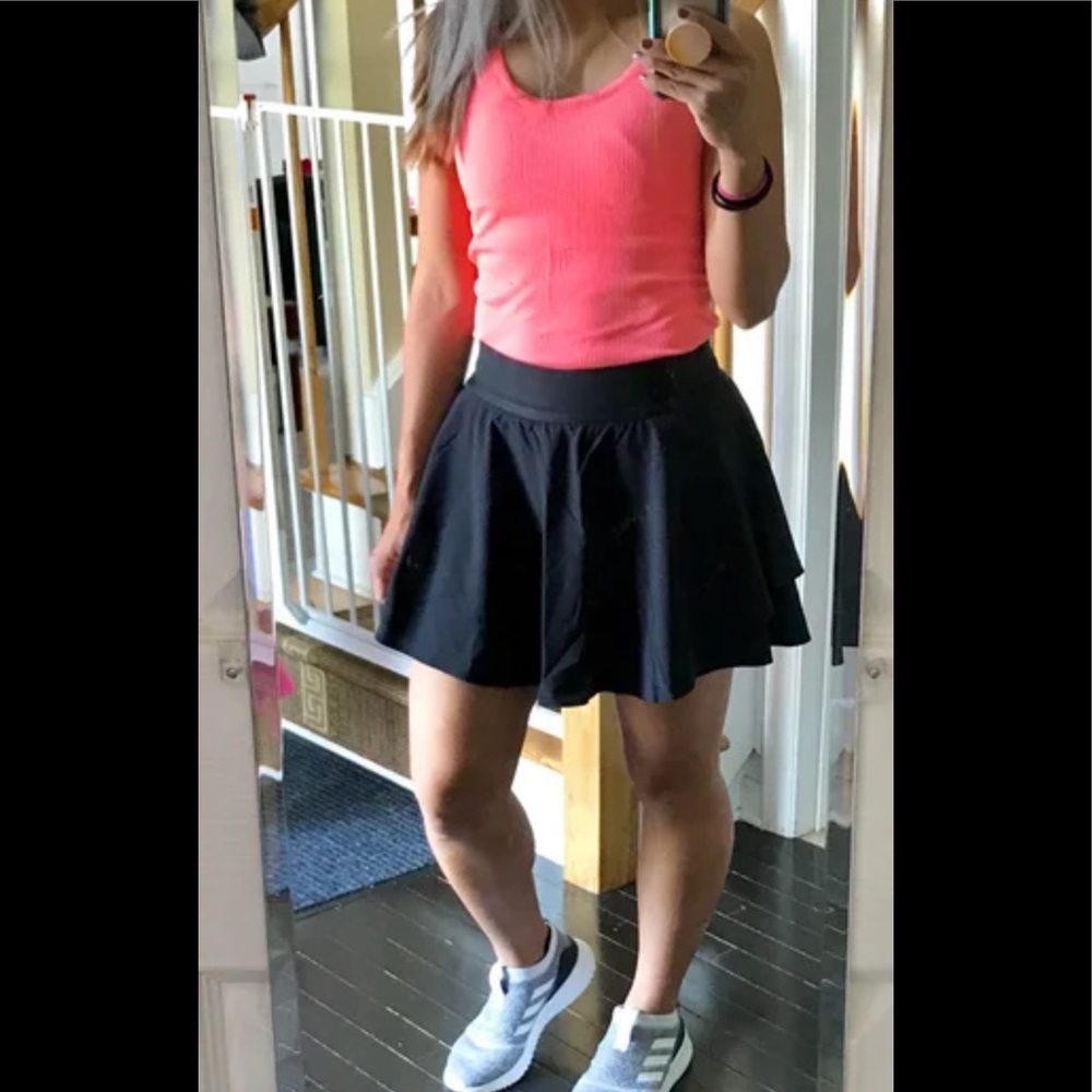 🎁Tall Lululemon High Rise Court Rival Skirt-Black - Picture 7 of 16
